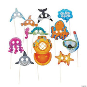 Sea Life Photo Stick Props - 12 Pieces