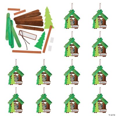 Wood Craft Stick Camp Frame - 12 Pieces