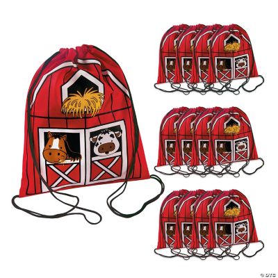 Barnyard Drawstring Backpack - 12 Pieces