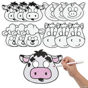 Cyo Farm Animal Masks - 12 Pieces