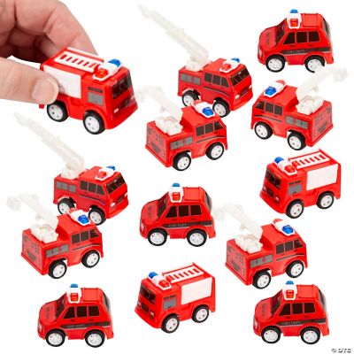Pull Back Fire Truck - 12 Pieces