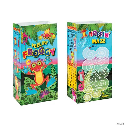 Kids Meal Bags - Frogs - 12 Pieces
