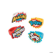 Superhero Rings - 12 Pieces