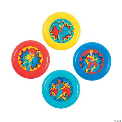 Superhero Flying Discs - 72 Pieces