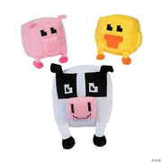Plush Pixel Animals - 6 Pieces