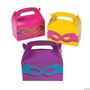 Superhero Girl Treat Boxes - 12 Pieces