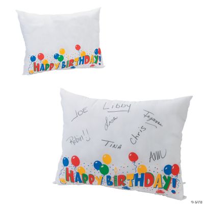 Autograph Birthday Pillow - 1 Piece