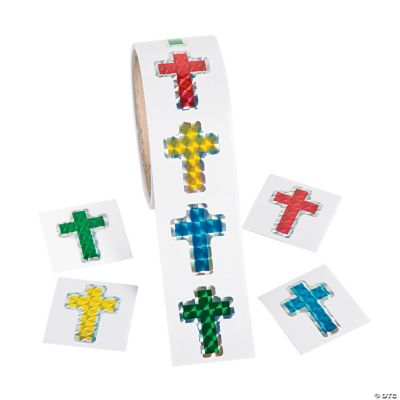 Cross Prismatic Stickers - 1 Piece