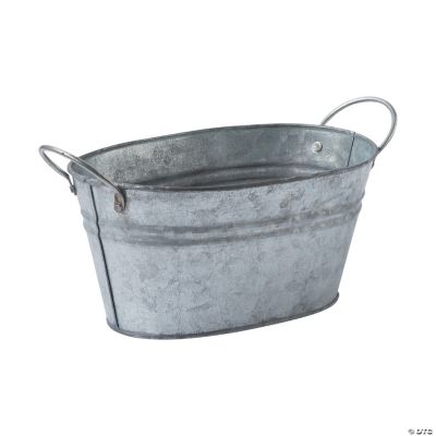 Galvanized Oval Bucket - 1 Piece