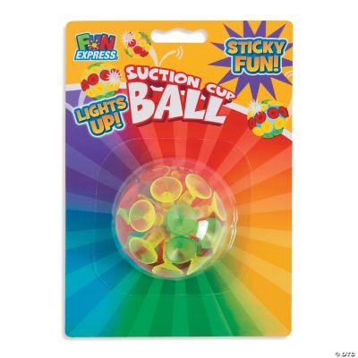 Bc Light-Up Suction Cup Balls - 6 Pieces