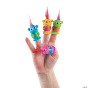 Crazy Hair Finger Puppet - 12 Pieces