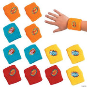 Superhero Wristband Assortment - 12 Pieces