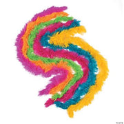 Neon Polyester Fringe Boa Assortment - 12 Pieces