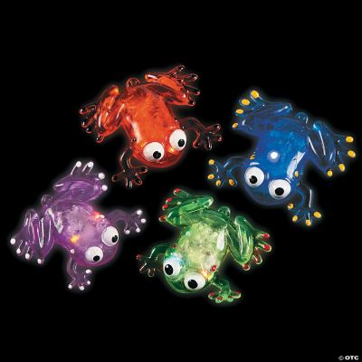 Flashing Squishy Frogs - 12 Pieces