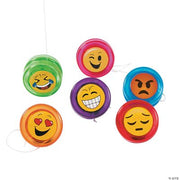 Mini Emoji Yo-Yos - 12 Pieces