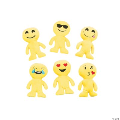 Emoji Man Plush Assortment - 12 Pieces