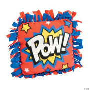 Superhero Fleece Tied Pillow - 6 Pieces