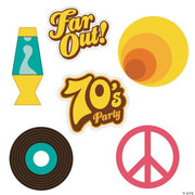 70'S Party Cutouts - 6 Pieces