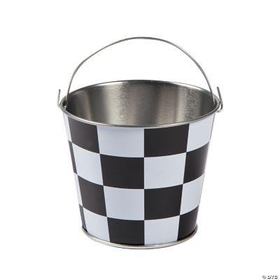 Checkered Pails - 12 Pieces
