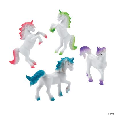 Vinyl Unicorn Figures - 12 Pieces