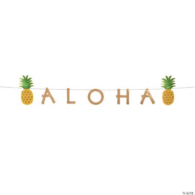 Aloha Sign With Pineapples - 1 Piece