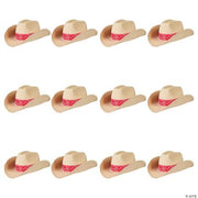 Western Cowboy Hat W/Red Bandana - 12 Pieces