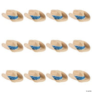 Western Cowboy Hat W/Blue Bandana - 12 Pieces