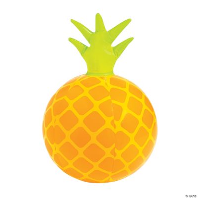 Inflatable Pineapple Beach Ball - 12 Pieces