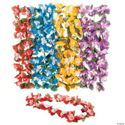 Hibiscus Flower Leis - 12 Pieces