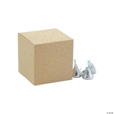 3In Gold Glitter Mini Favor Boxes - 24 Pieces