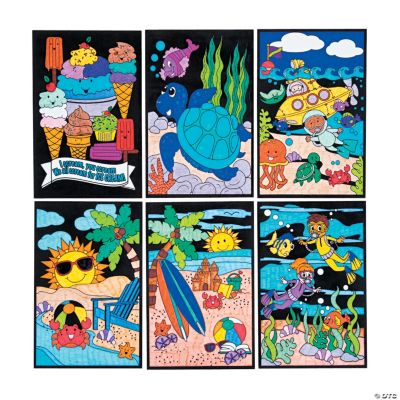 Cyo Summer Fuzzy Poster Assortment - 24 Pieces