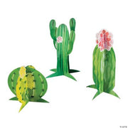Cactus Party Centerpiece - 3 Pieces