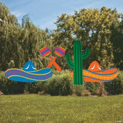 Fiesta Yard Stakes - 4 Pieces