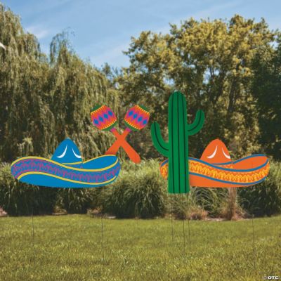 Fiesta Yard Stakes - 4 Pieces