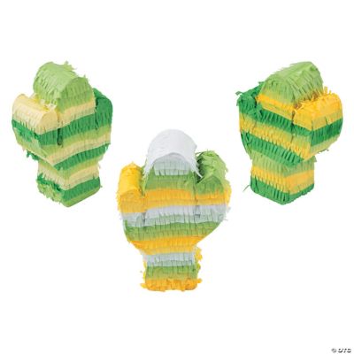 Mini Cactus Pinata - 3 Pieces