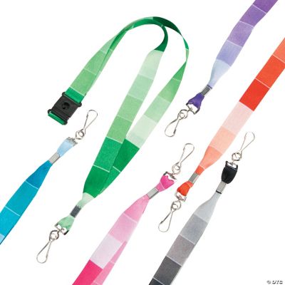 Paint Chip Lanyards - 12 Pieces