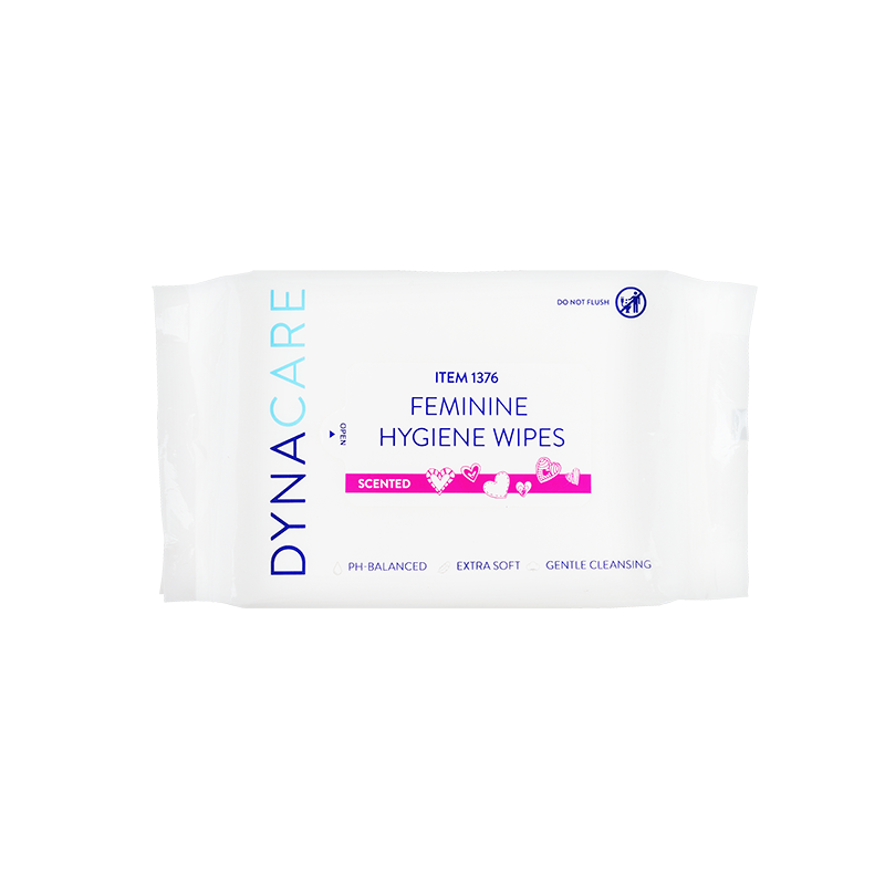 Feminine Hygiene Wipe Pack, 5.5" x 8", 12/cs - 40 pcs per Pack/12 Packs per Case