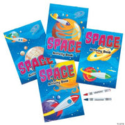 Space Activity Books W/Crayons - 12 Pieces