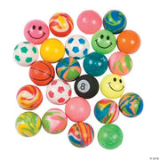 Bulk Assorted Mix Bouncing Balls - 250 Pieces