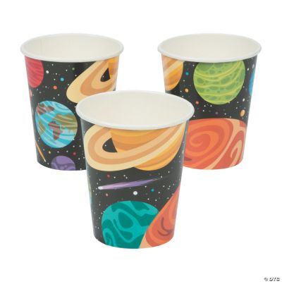 Space Party Paper Cups - 8 Pieces