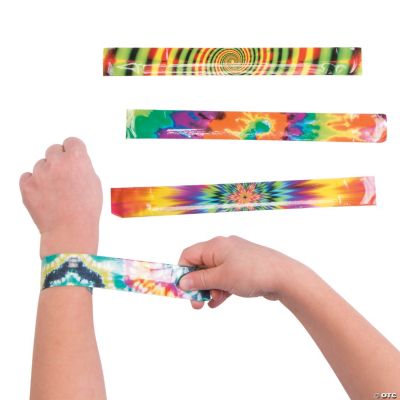 Psychedelic Slap Bracelet - 12 Pieces