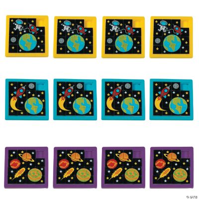 Space Slide Puzzles - 12 Pieces