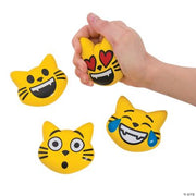 Emoticats Stress Toys - 12 Pieces