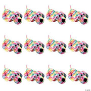 Plush Tie Dye Dogs - 12 Pieces