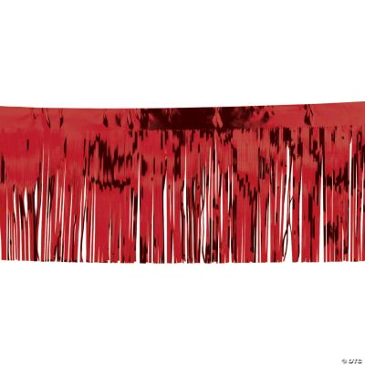 Red Metallic Float Fringe - 1 Piece