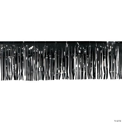 Black Metallic Float Fringe - 1 Piece
