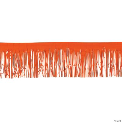 Orange Metallic Float Fringe - 1 Piece