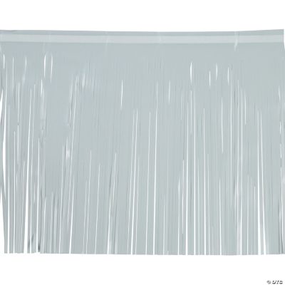 White Metallic Float Fringe - 1 Piece