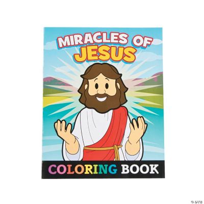 Miracles Of Jesus Coloring Book - 12 Pieces