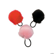 Pom Hair Ties - 12 Pieces
